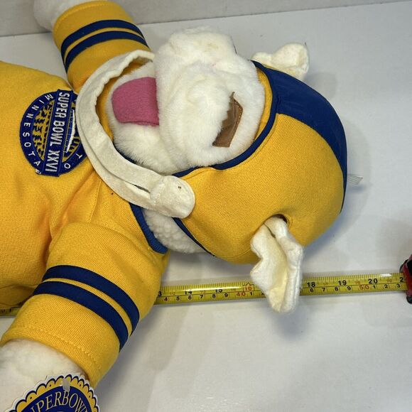 Super Bowl XXVI Minnesota 1991 Lamb Chop 19" Hand Puppet - Picture 10 of 10